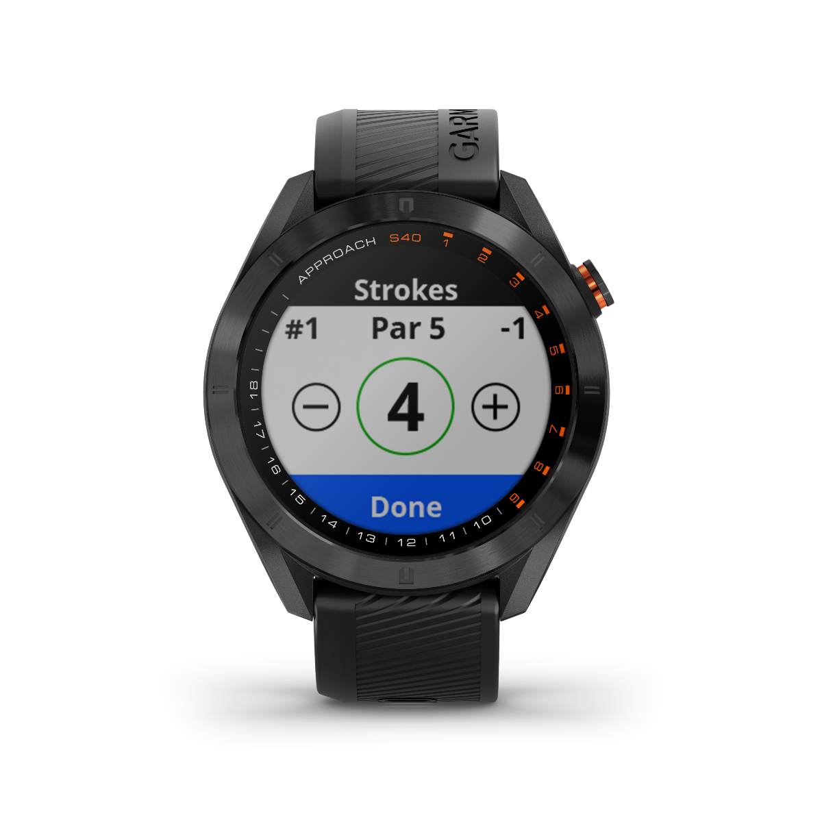 Garmin Approach S40, Black, Golf GPS Smartwatch & Rangefinder (Garmin Certified Refurbished)