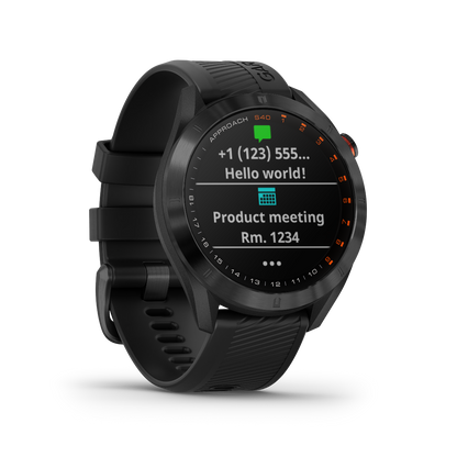 Garmin Approach S40, Black, Golf GPS Smartwatch & Rangefinder (Garmin Certified Refurbished)