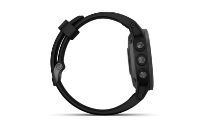 Garmin Fenix 5S Plus Sapphire Black w/ Black Band (010-01987-02)