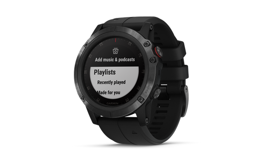 Garmin Fenix 5X Plus Sapphire Black w/ Black Band (010-01989-00) by Garmin