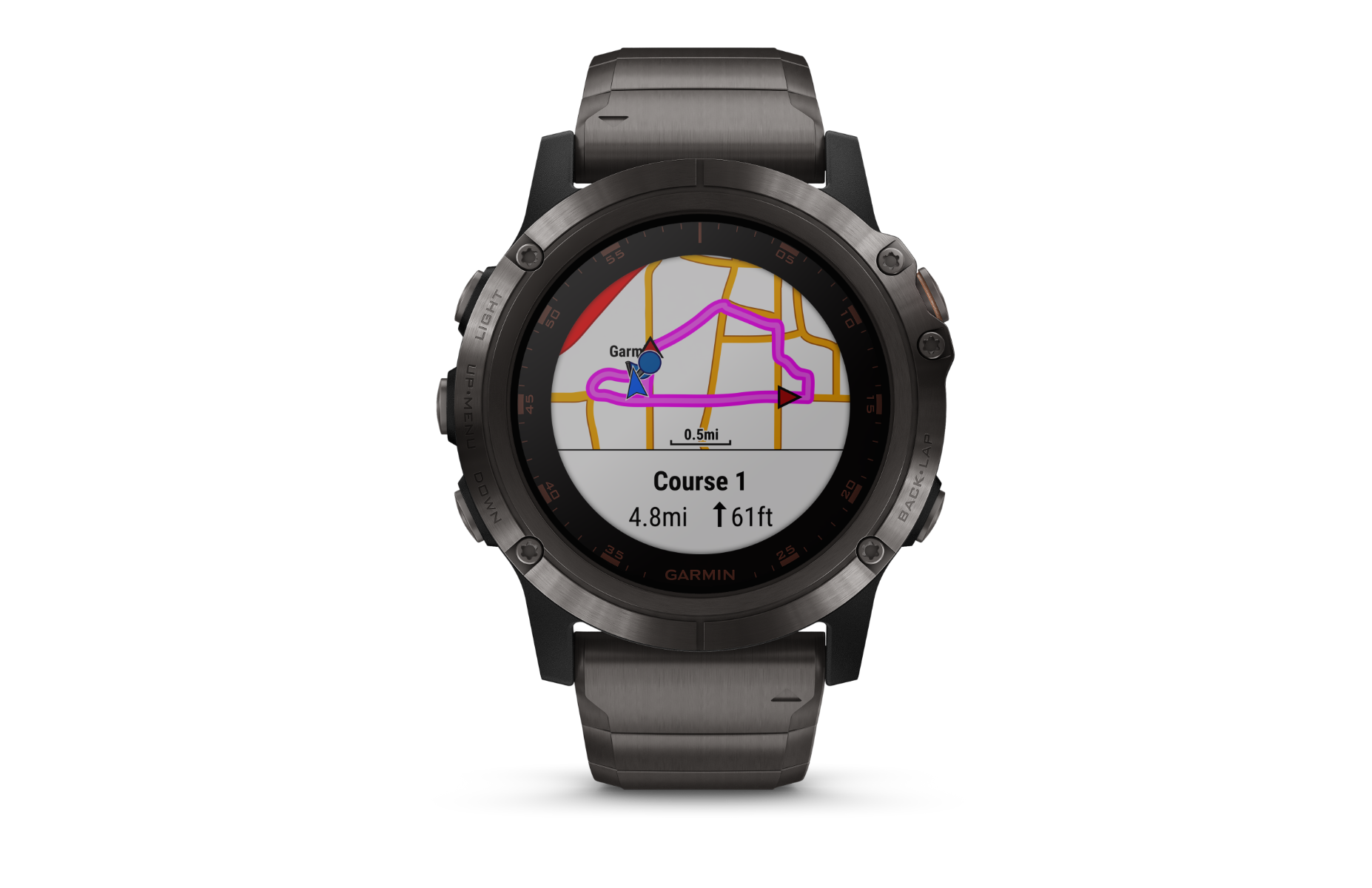 Garmin Fenix 5X Plus Sapphire Carbon Gray Titanium (010-01989-04)