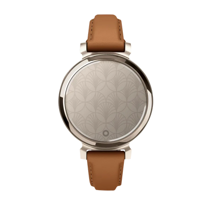 Garmin Lily 2 Classic, Cream Gold with Tan Leather Band (010-02839-02)