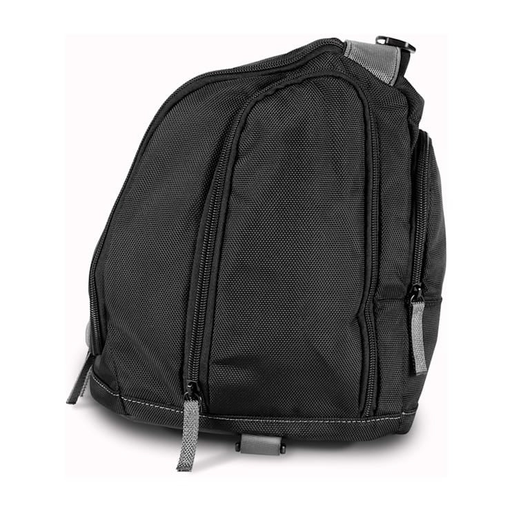 Garmin black carrying case backpack with multiple zip compartments