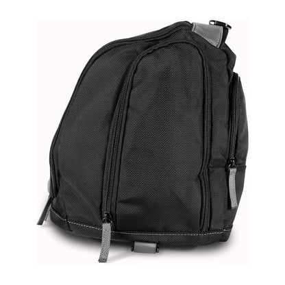 Garmin black carrying case backpack with multiple zip compartments