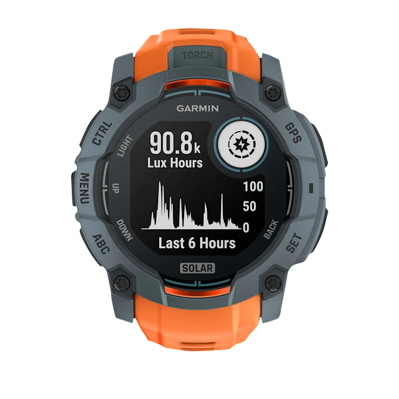 Garmin Instinct 3 Solar, (50mm) Twilight with Solstice Band (010-02935-01)