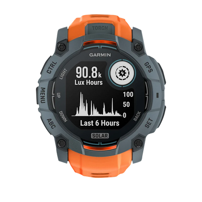 Garmin Instinct 3 Solar, (50mm) Twilight with Solstice Band (010-02935-01)