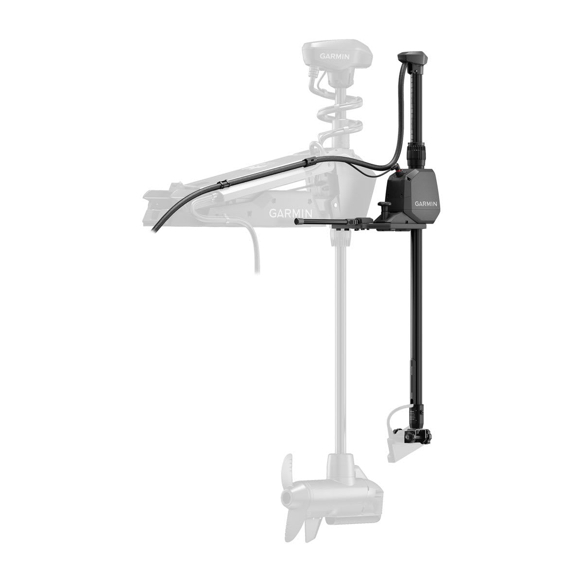 Garmin Spy Pole Mount 42-inch motorized pole mount for fish finders, black marine-grade mount