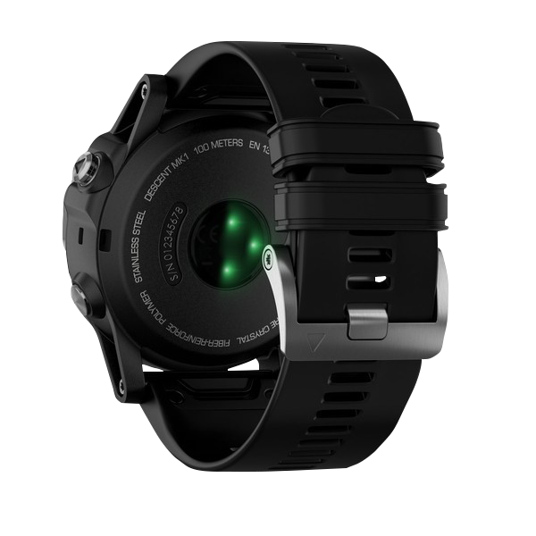 Garmin Descent Mk1, Silver w/Black Band, Marine Smartwatch for Divers (010-01760-00)
