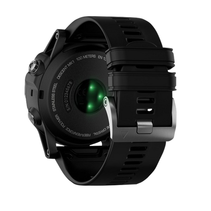 Garmin Descent Mk1, Silver w/Black Band, Marine Smartwatch for Divers (010-01760-00)