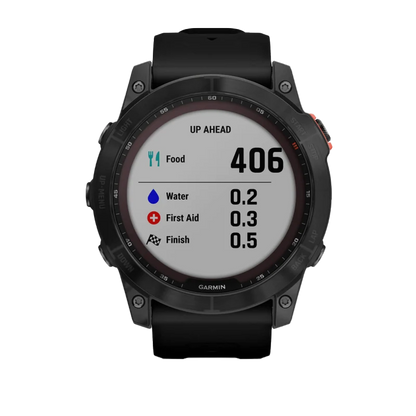 Garmin Fenix 7X Solar, Slate Grey with Black Band (Garmin Certified Refurbished)