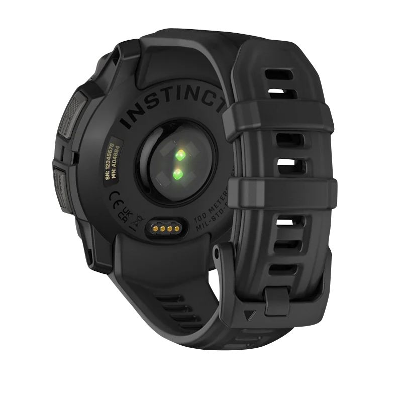 Garmin Instinct 3 AMOLED, (45mm) Black with Black Band (010-02936-00)