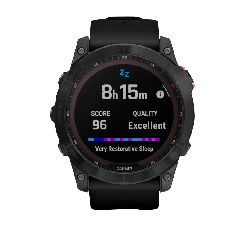 Garmin Fenix 7X Solar, Slate Grey with Black Band (Garmin Certified Refurbished)