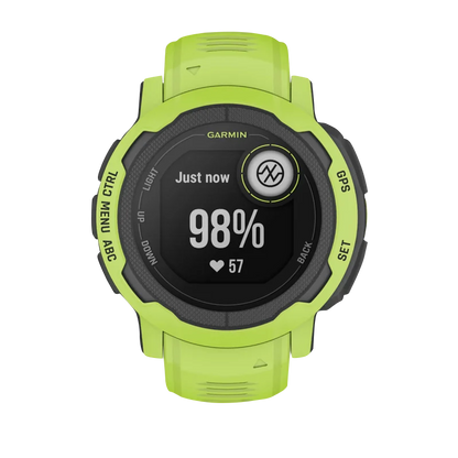 Garmin Instinct 2, Electric Lime (Garmin Certified Refurbished)