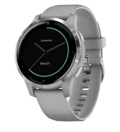 Garmin Vivoactive 4S - Silver with Gray Band (010-02172-01) by Garmin