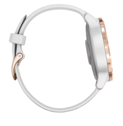 Garmin Vivoactive 4S - Rose Gold with White Band (010-02172-21)