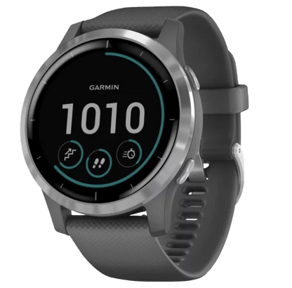 Garmin Vivoactive 4 - Silver with Shadow Gray Band (010-02174-01)