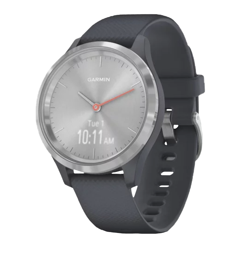 Garmin Vívomove 3S - Silver with Granite Blue Band (010-02238-00)