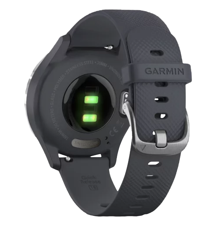 Garmin Vívomove 3S - Silver with Granite Blue Band (010-02238-00)