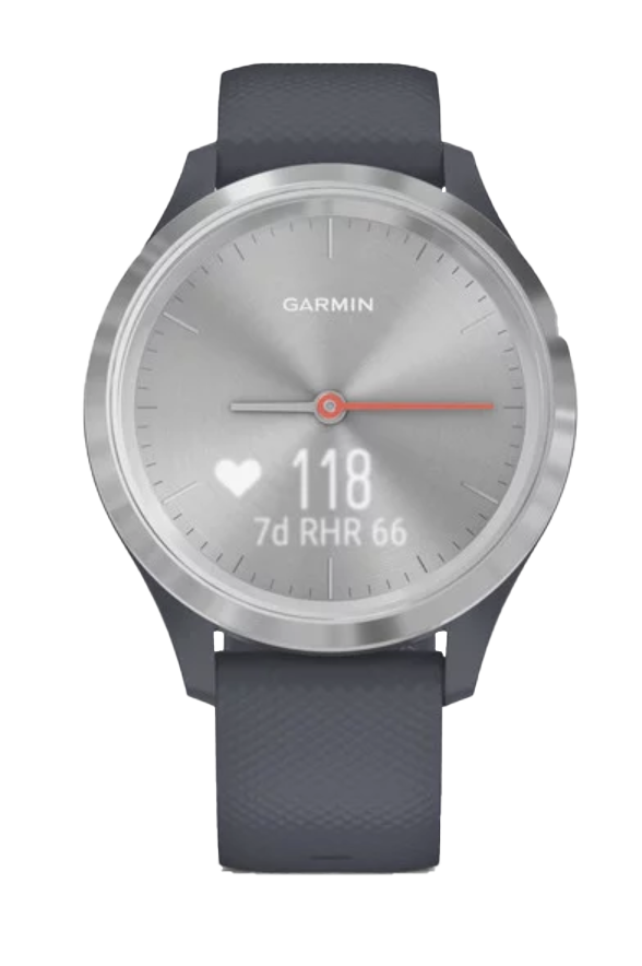 Garmin Vívomove 3S - Silver with Granite Blue Band (010-02238-00)