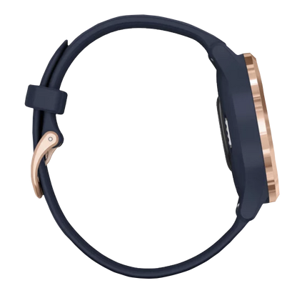 Garmin Vívomove - 3S Rose Gold Stainless Steel Bezel with Navy Silicone Band (010-02238-03)