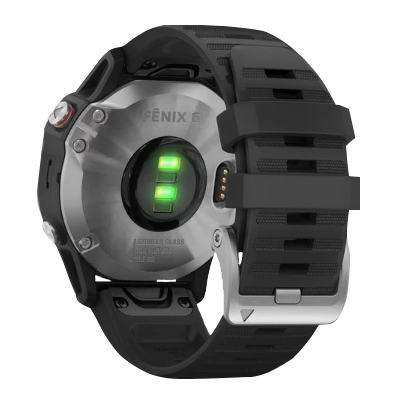 Garmin Fenix 6, Gray Bezel with Black Band, GPS Smartwatch (Garmin Certified Refurbished)