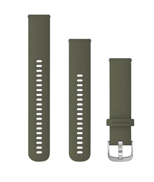 Garmin Quick Release Bands (20 mm) Moss with Silver Hardware (010-12924-11) by Garmin