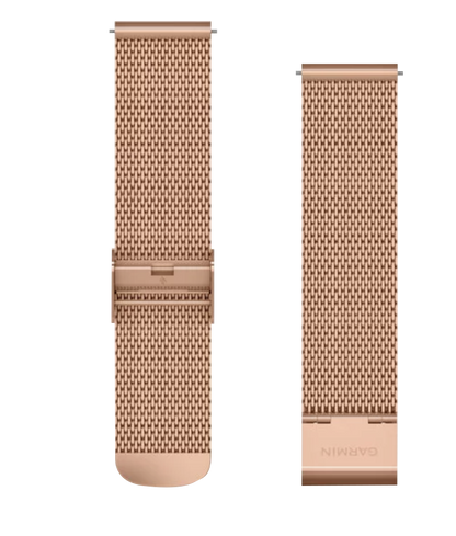 Garmin Quick Release Bands (20 mm) 18K Rose Gold PVD Milanese (010-12924-24) by Garmin