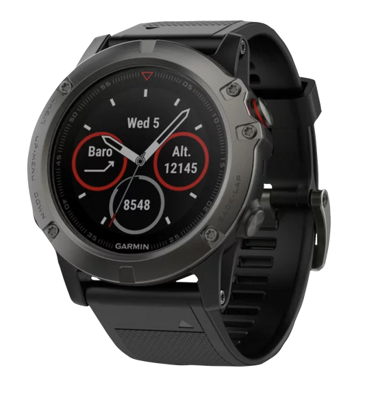 Garmin Fenix 5X, Slate Gray Sapphire w/ Black Band, GPS Smartwatch (Garmin Certified Refurbished) by Garmin