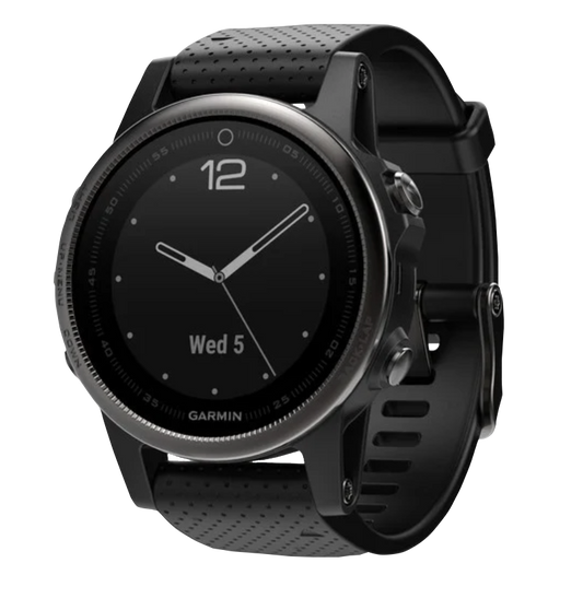 Garmin Fenix 5S Sapphire with Black Band GPS Smartwatch (Garmin Certified Refurbished) by Garmin