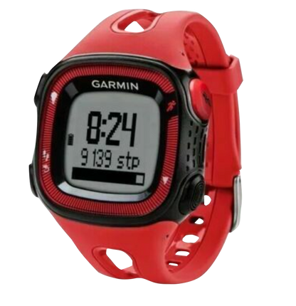 Garmin Forerunner 15 (Large), Red & Black, Fitness GPS Smartwatch for Runners (Garmin Certified Refurbished) by Garmin