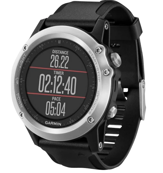Garmin Fenix 3 HR, Silver Bezel with Black Band, GPS Smartwatch (Garmin Certified Refurbished) by Garmin