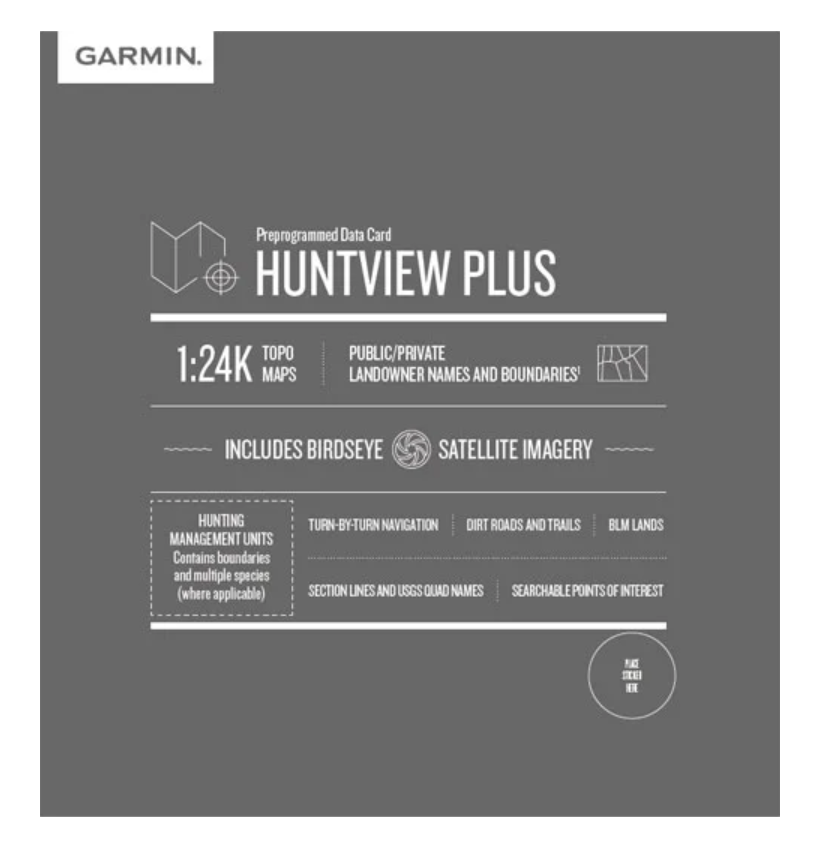Garmin Huntview Plus Maps Iowa microSD Card (010-12679-51)