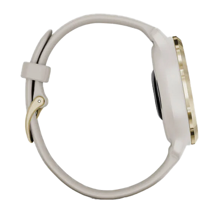 Garmin Venu 2S, Light Gold Stainless Steel Bezel with Light Sand Case and Silicone Band (010-02429-01)