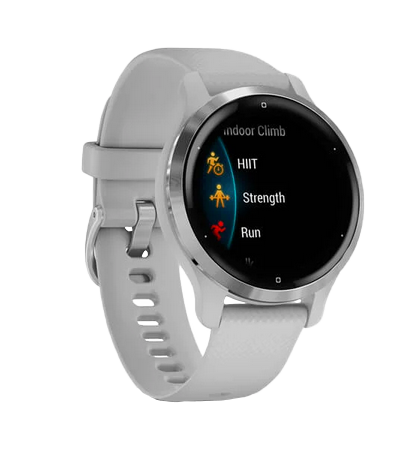 Garmin Venu 2s, Silver Bezel with Light Gray Band, GPS Smartwatch (Garmin Certified Refurbished)