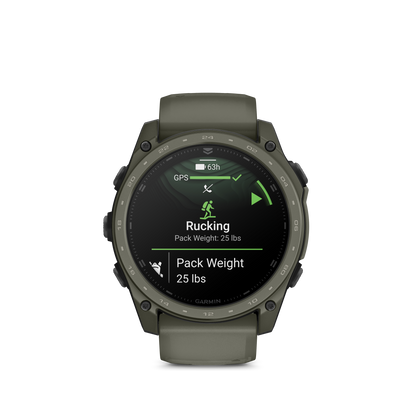 Garmin Tactix 8 – 51 mm, AMOLED, Cerakote Coating, Includes Applied Ballistics Ultralight Solver and Olive Drab Cerakote Coating (010-04553-10)