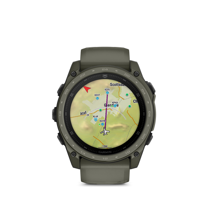 Garmin Tactix 8 – 51 mm, AMOLED, Cerakote Coating, Includes Applied Ballistics Ultralight Solver and Olive Drab Cerakote Coating (010-04553-10)
