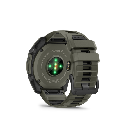 Garmin Tactix 8 – 51 mm, AMOLED, Cerakote Coating, Includes Applied Ballistics Ultralight Solver and Olive Drab Cerakote Coating (010-04553-10)