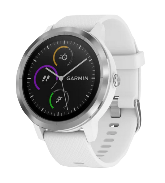 Garmin Vivoactive 3, White w/ Stainless Hardware, GPS Smartwatch (Garmin Certified Refurbished) by Garmin