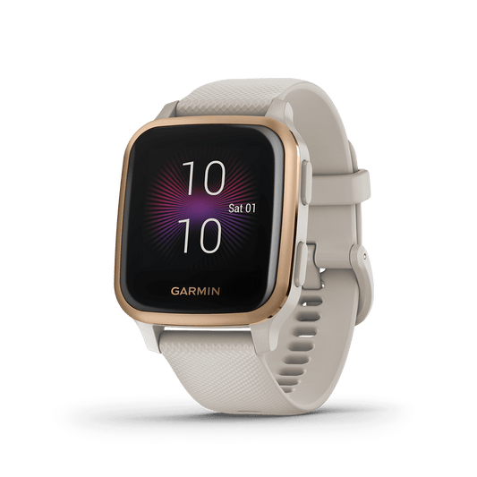 Garmin Venu Sq Music, Light Sand (Garmin Certified Refurbished) by Garmin