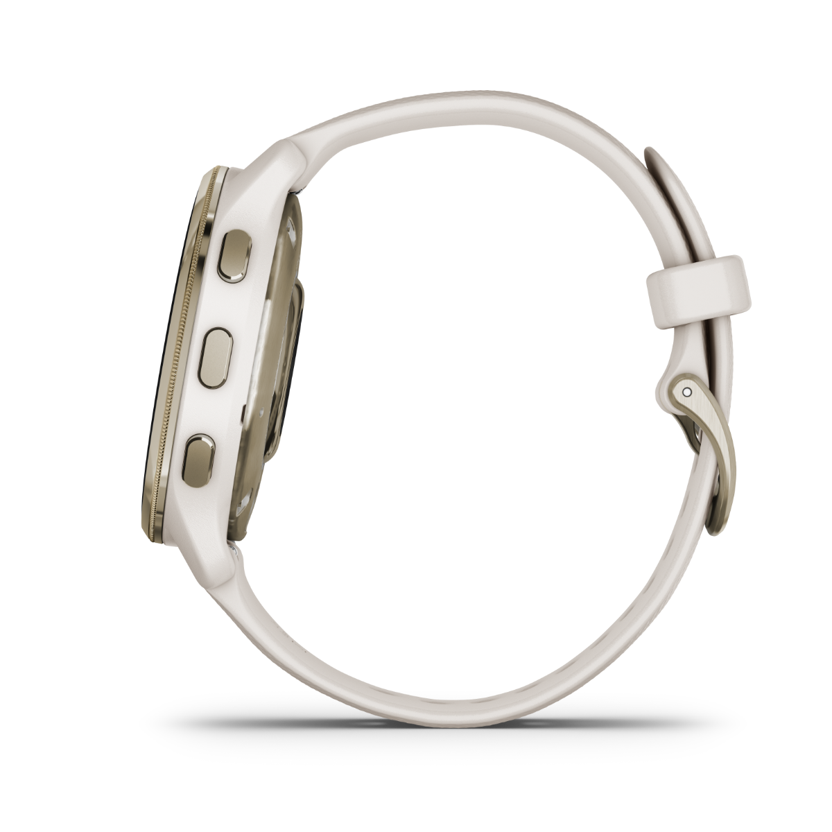 Garmin Venu 2 Plus, Cream Gold with Silicone Band (Garmin Certified Refurbished)
