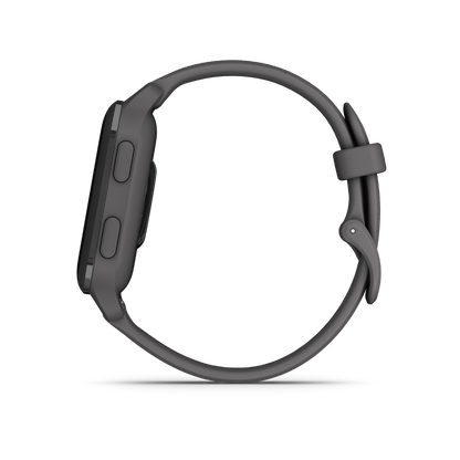 Garmin Venu Sq 2, Slate Aluminum Bezel with Shadow Gray Case and Silicone Band (010-02701-00)