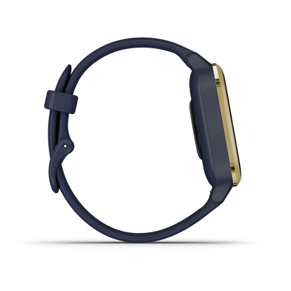 Garmin Venu Sq Music, GPS Smartwatch Navy with Light Gold Bezel (010-02426-02)