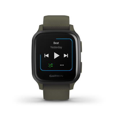 Garmin Venu Sq Music, Moss (Garmin Certified Refurbished)