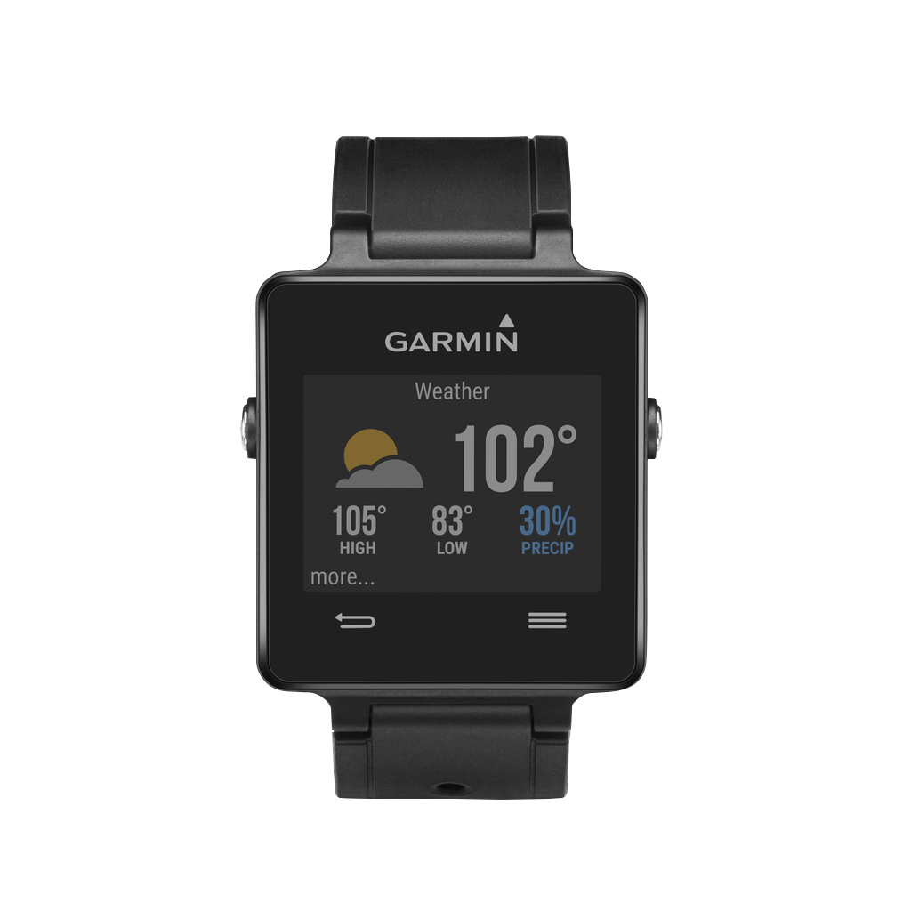 Garmin Vivoactive, Black Bundle, GPS Smartwatch (Garmin Certified Refurbished)