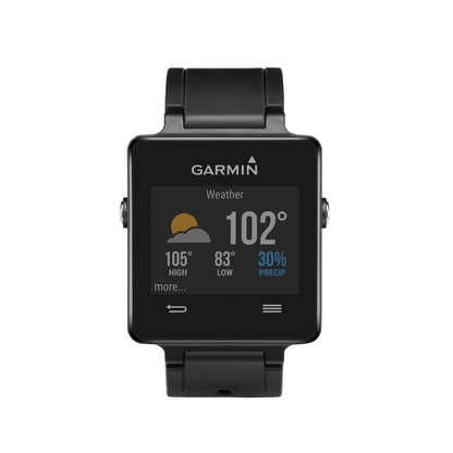 Garmin Vivoactive, Black Bundle, GPS Smartwatch (Garmin Certified Refurbished)