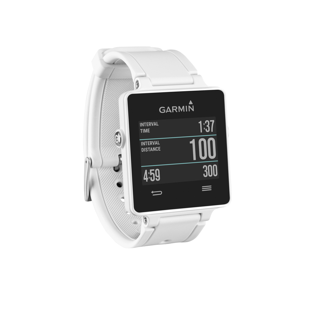 Garmin Vivoactive, White, GPS Smartwatch (Garmin Certified Refurbished)
