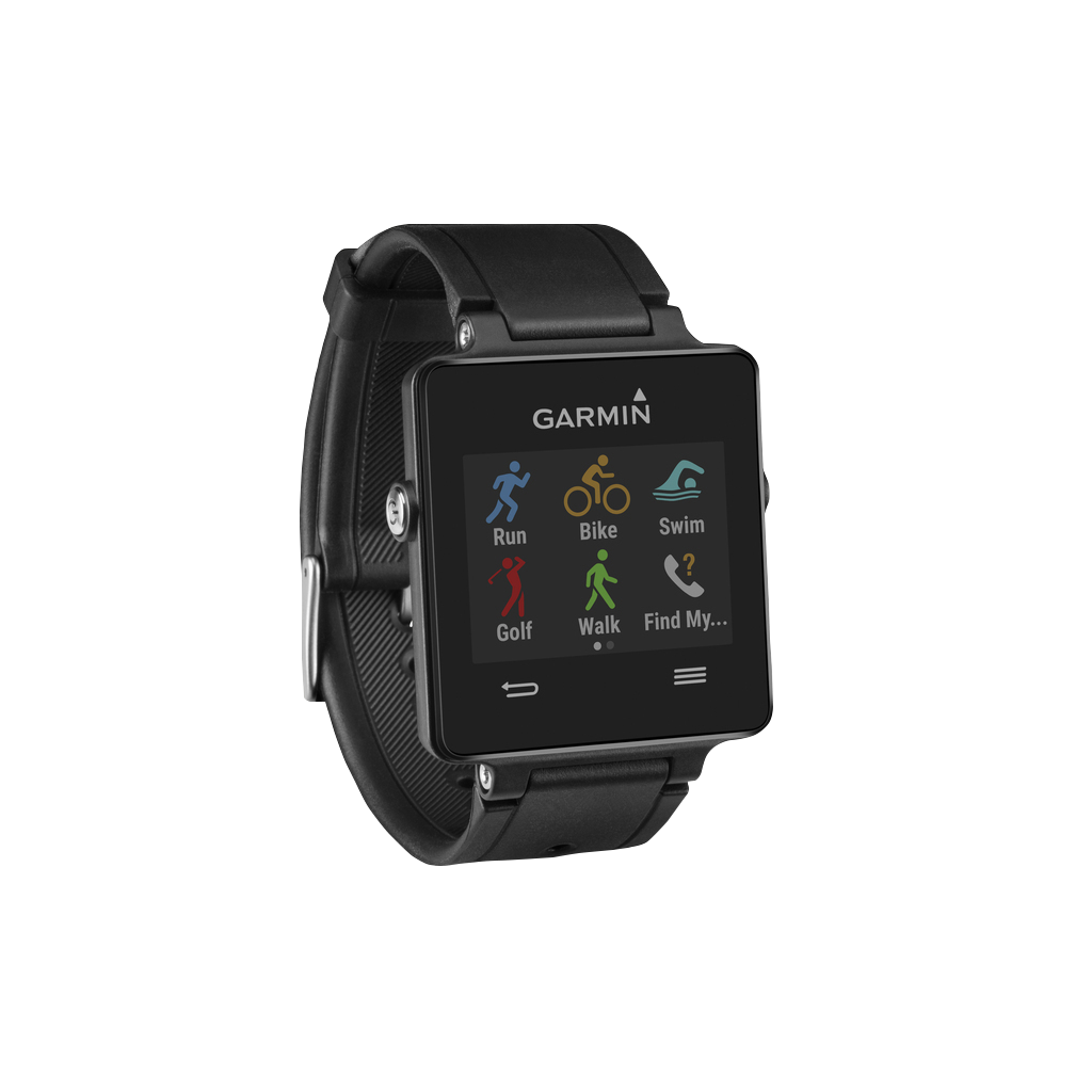 Garmin Vivoactive, Black Bundle, GPS Smartwatch (Garmin Certified Refurbished)