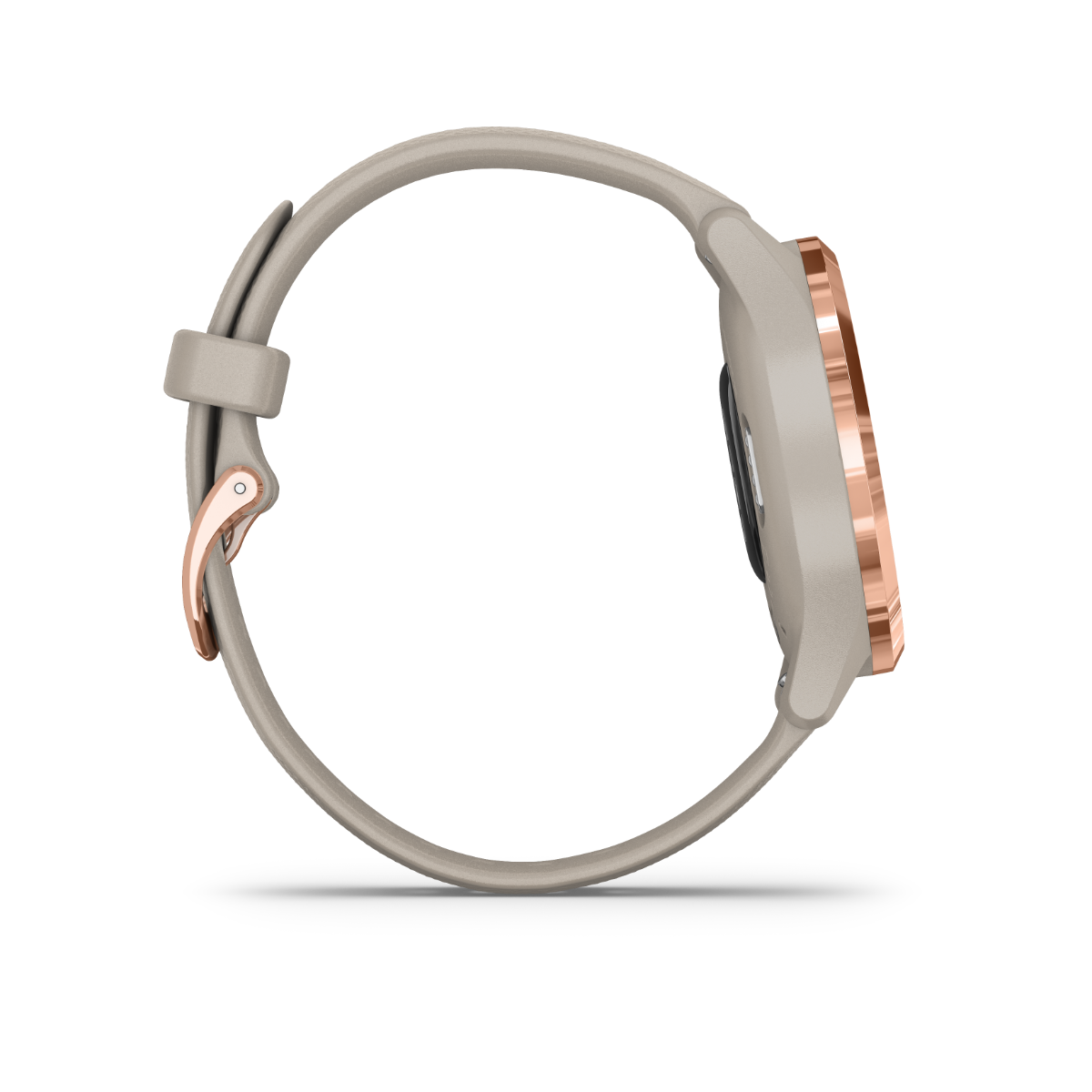 Garmin Vívomove 3S, Rose Gold w/ Light Sand Band, GPS Smartwatch (Garmin Certified Refurbished)