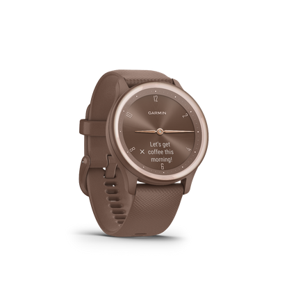 Garmin Vivomove Sport, Cocoa with Peach Gold Accents (010-02566-02)